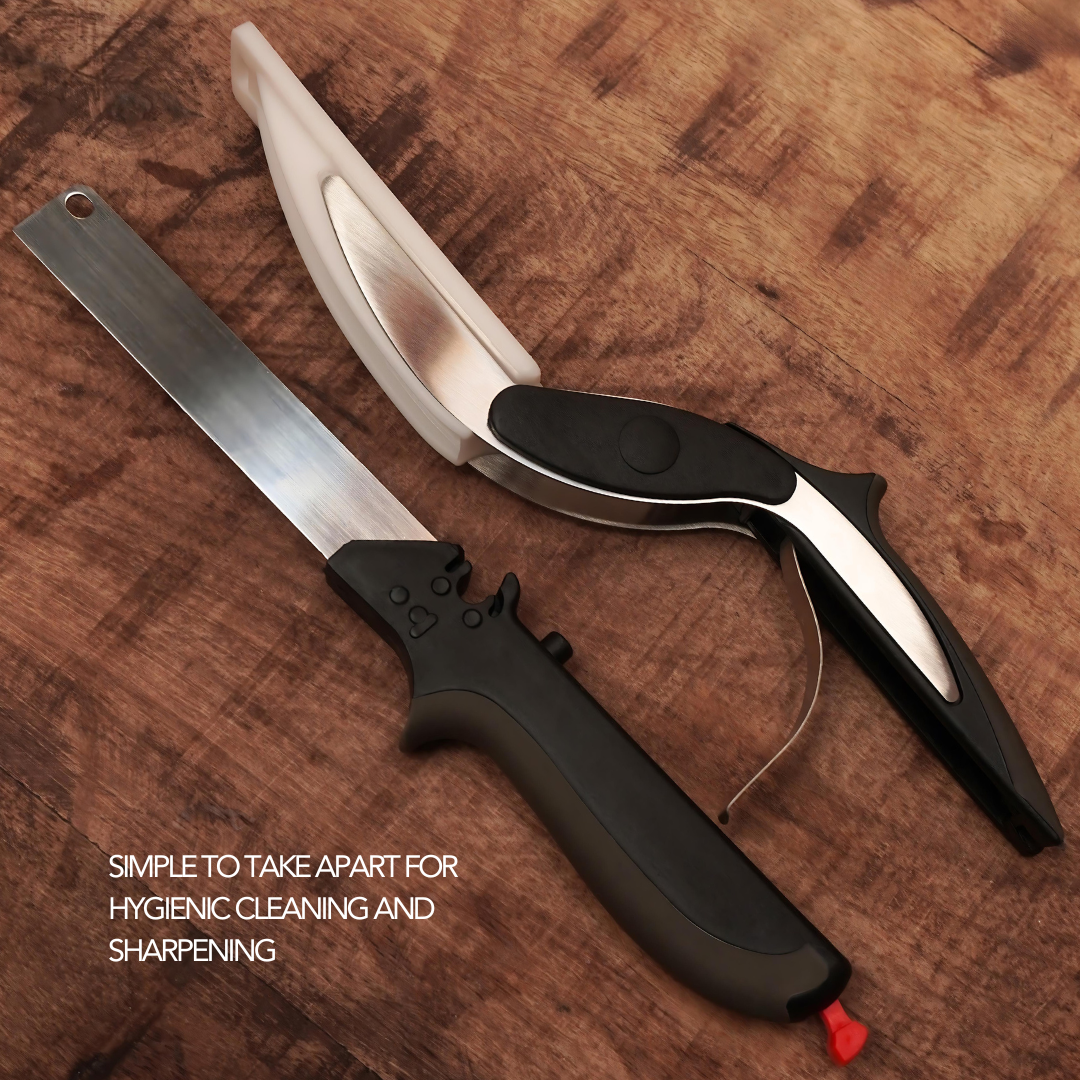 SafeSlice⢠- 2-in-1 Kitchen Cutter with Built-in Cutting Board