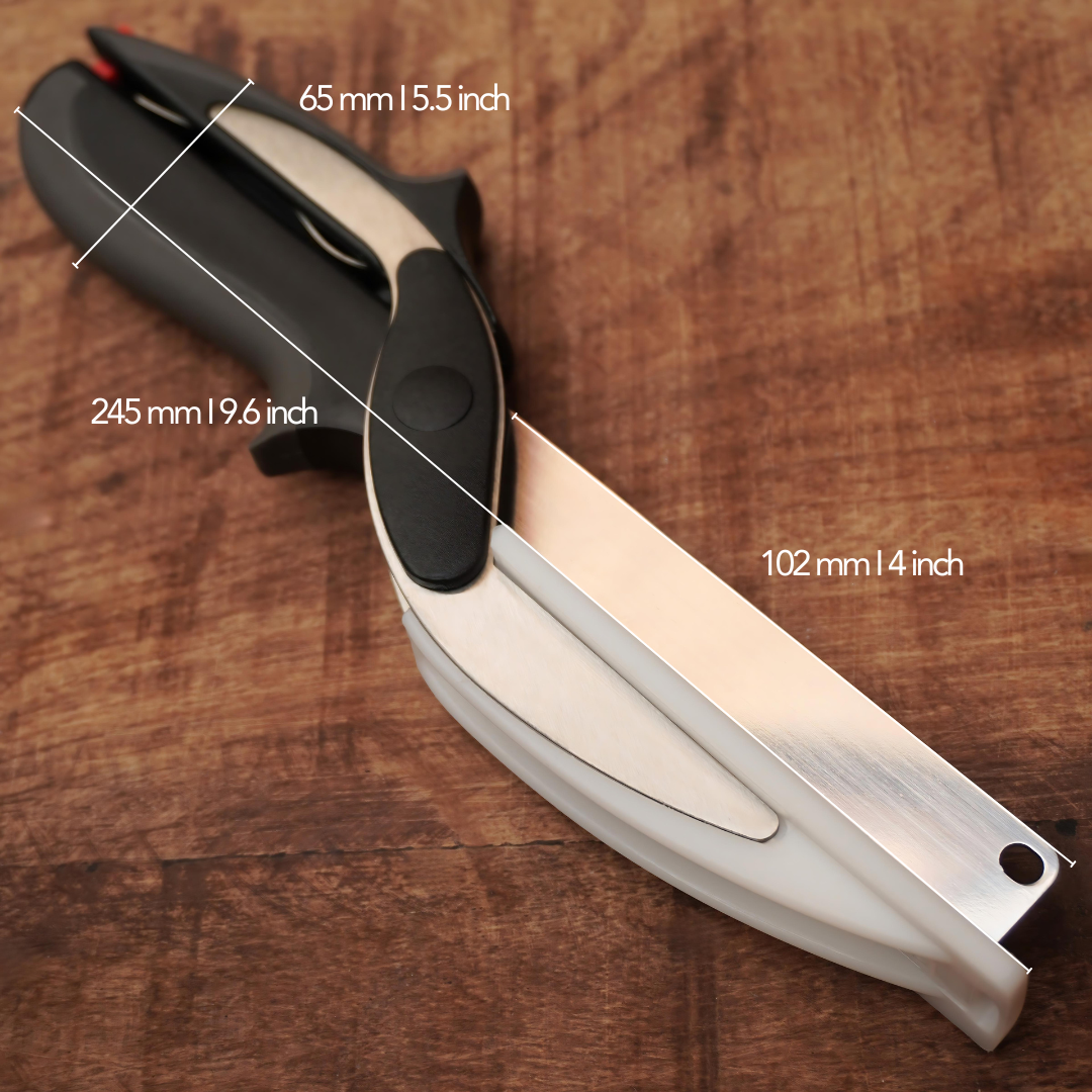 SafeSlice⢠- 2-in-1 Kitchen Cutter with Built-in Cutting Board