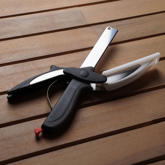 SafeSlice™ - 2-in-1 Kitchen Cutter with Built-in Cutting Board